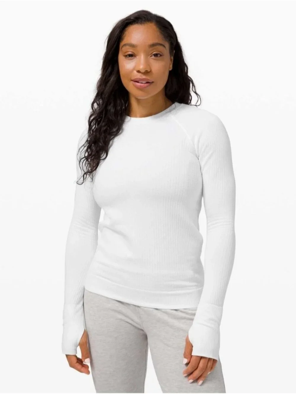 Lululemon Rest Less Pullover Bubble Dot White